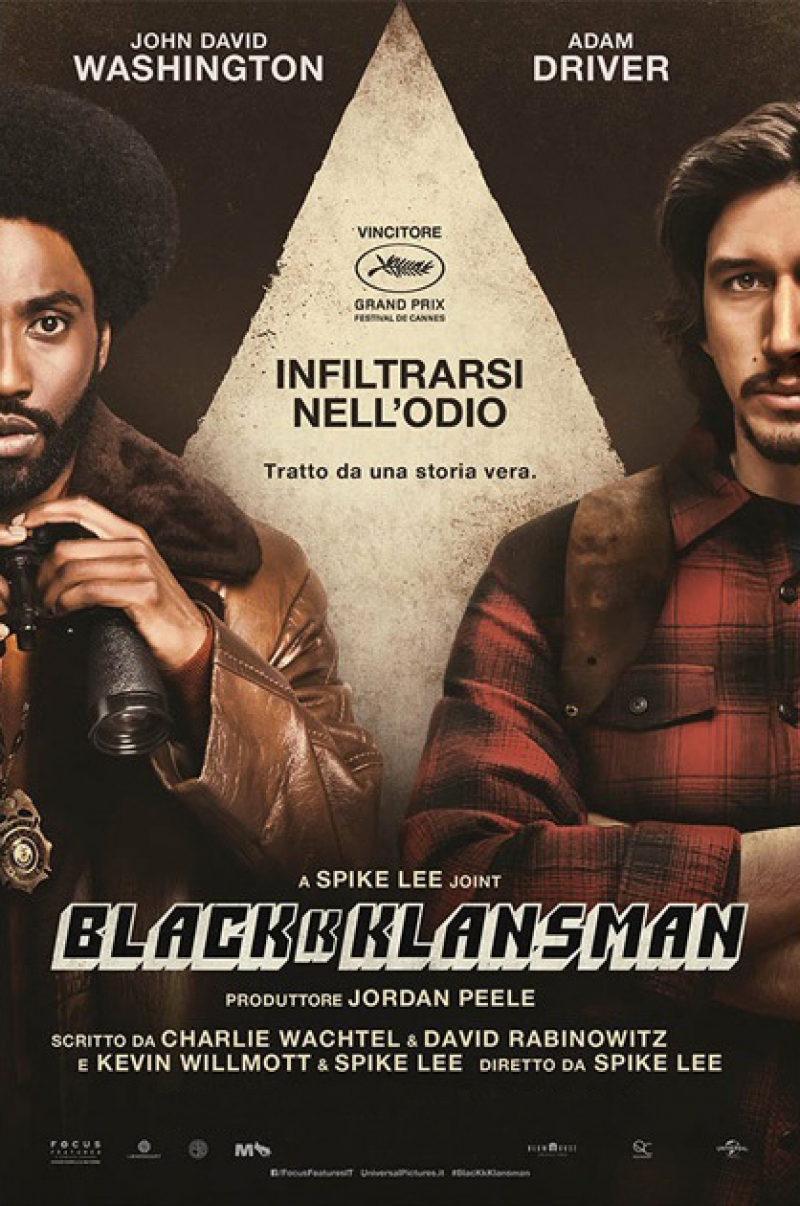 Locandina Blackkklansman - L'uomo nero del Ku Klux Klan